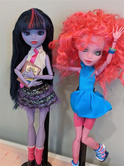 Twilight And Pinkie Dolls Custom Monster High R Dolls