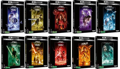 Star Wars Coffret Intégrale édition Collector Blu Ray 4k Saga Skywalker