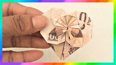 Cómo Doblar Billetes 💓como Doblar Billetes En Forma De Corazón💓 Origami