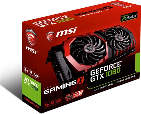 Msi Geforce Gtx 1080 Gaming X 8g Tsbohemiacz