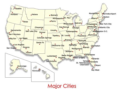 Us Map With Major Cities Buy Us Most Populated Cities Map Qse Alcn3