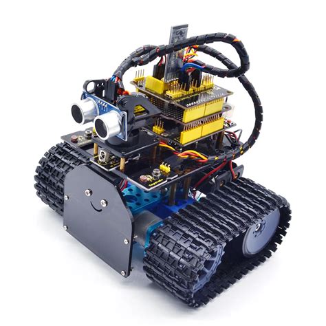 Новинка Keyestudio Diy Мини Танк робот V20 умный робот автомобильный