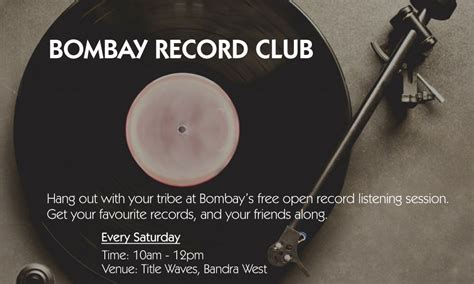 Bombay Record Club Listening Sessionmusic Events In Mumbaimaharshtra