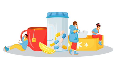 Ilustraci N De Vector De Concepto Plano De Tratamiento De Enfermedades Ayuda Farmac Utica Para