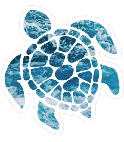 More blue daba dee daba die! turtle ocean beach summer aesthetic tumblr sticker blue...