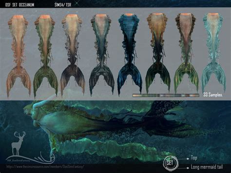 The Sims Resource Dsf Set Occeanum Mermaid Tail