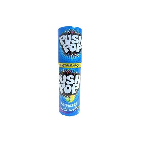 Bazooka Push Pop Blue Raspberry Cola Candy 15g Choithrams Uae