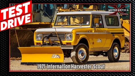 1971 International Harvester Scout Snow Plow Sold Youtube