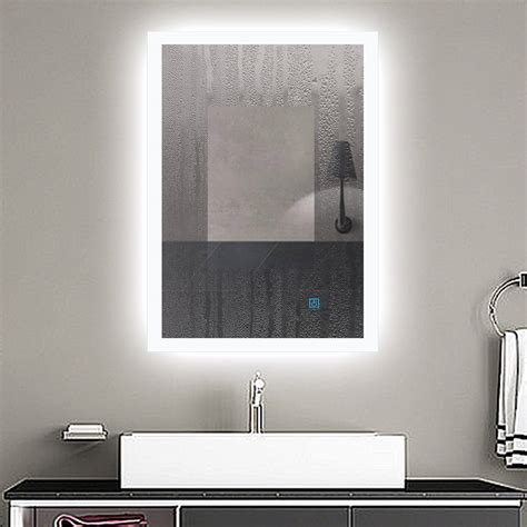 50x70 Cm Led Light Bathroom Mirror Anti Mist Sensitive Single Touch