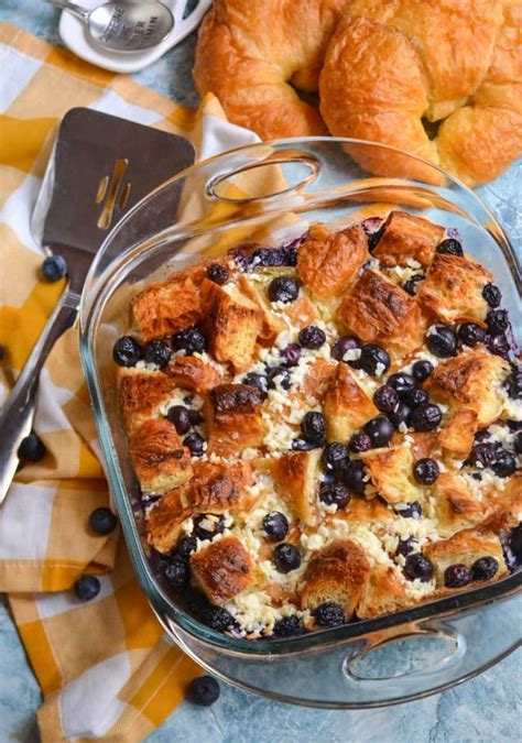 Blueberry Croissant Bake The Quicker Kitchen