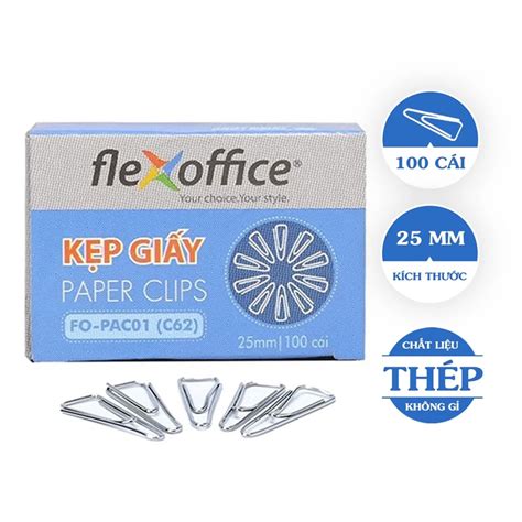 Kẹp Giấy Thiên Long Flexoffice Fo Pac01 Thiên Long Shop