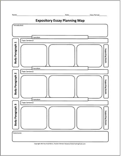 Free Graphic Organizers For Teaching Writing Expository Free Graphic
