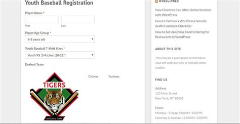 How to Make an Online Youth Sports Registration Form