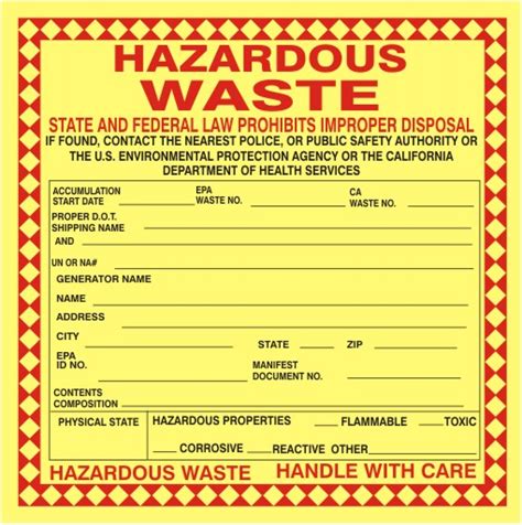 Hazardous Waste State And Federal Law Prohibits Improper Disposal