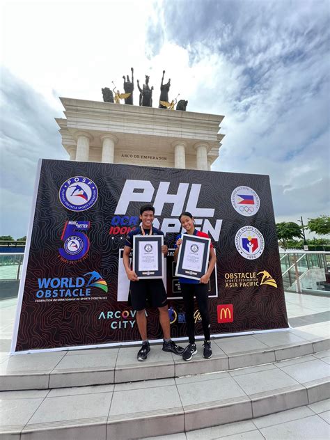 2 Filipino Athletes Smash Obstacle Course Race World Guiness Records