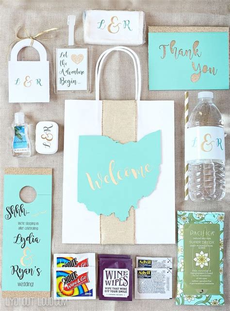 Diy Wedding Guest T Bags And Essentials Wedding Welcome