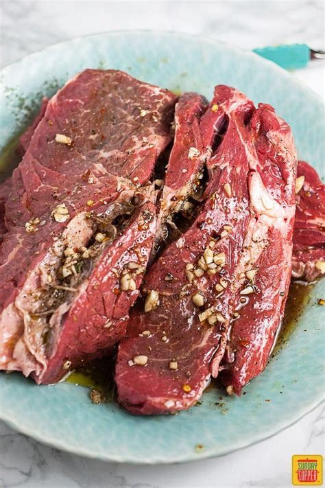 Remove steaks from the marinade and reserve the marinade. Decadent and flavorful chuck tender steak is marinated, grilled until juicy, and then topped ...