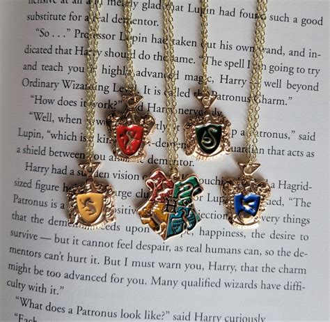 Wizard Necklace Harry P Necklace Wizard House Necklace House Symbol