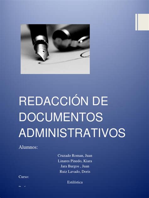 Redacción De Documentos Administrativos Pdf4 Jardín De Infancia