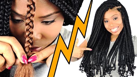 How To Box Braids For Beginners Step By Step Youtube