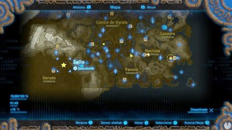 The Legend Of Zelda Breath Of The Wild Mapa Completo