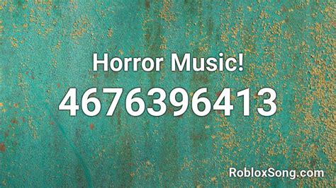 Horror Music Roblox Id Roblox Music Codes