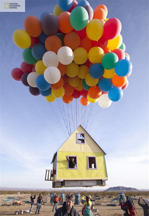 Flying house on balloons from national geographic , like the movie up. Real Flying House Like a Famous Movie UP - By National ...