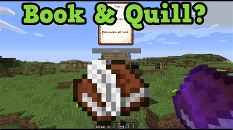 Minecraft Book And Quill Full Details And Updates