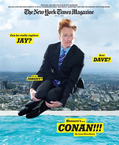 NY Times Mag Conan O Brian New York Times Magazine Magazine Cover Design Magazine Cover
