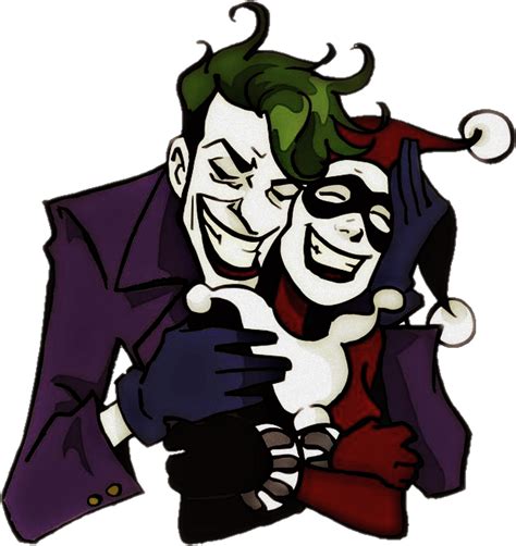 Transparent Joker And Harley Png Harley Quinn Y El Guasón Dibujo