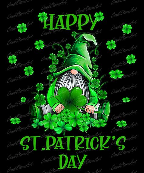 St Patricks Day Gnomes Png Gnomes Png Lucky Green St Etsy