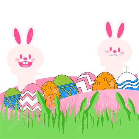 Easter Egg Bunny Vector Hd Png Images Happy Easter Png With Bunny And