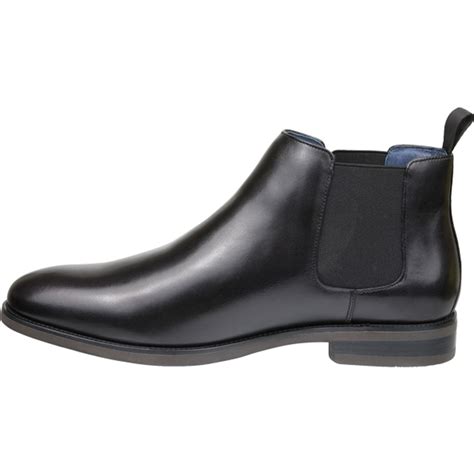 Florsheim Ceduna Plain Toe Chelsea Dress Boots In Premium Black Leather