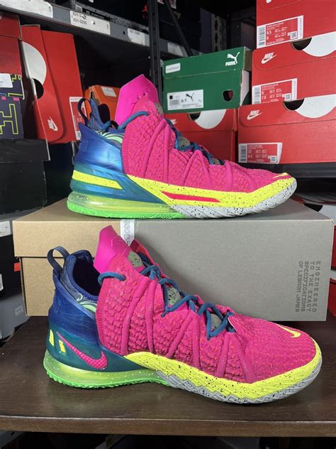 Nike Lebron 18 Xviii Los Angeles By Night Pink Volt D Gem
