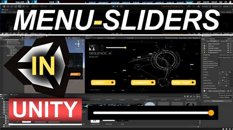 Unity 3d Menus Part 8 Ui Sliders Youtube