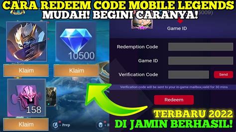 Cara Redeem Code Mobile Legends Terbaru 2022 Bisa Klaim Diamond Dan