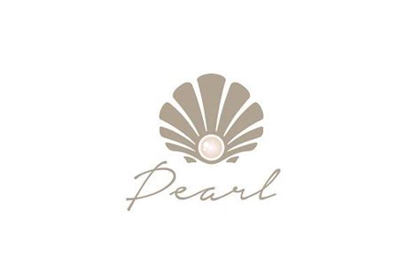Luxury Pearl Shell Jewelry Logo Jewelry Logo Pearls Pearl Logo