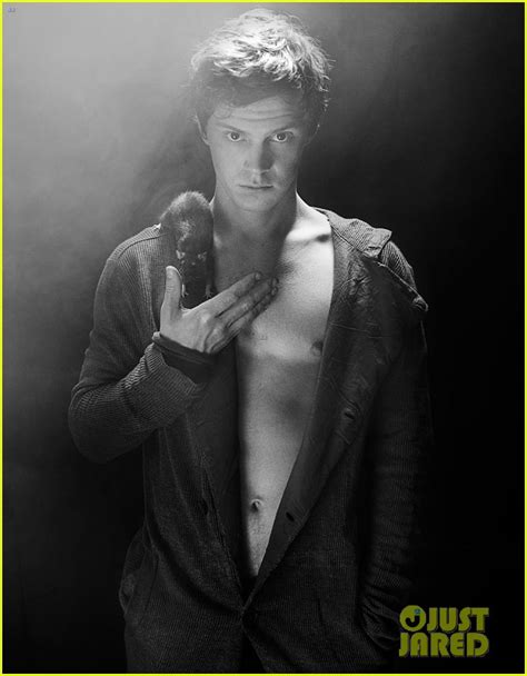 Evan Peters Shirtless For Flaunt Feature Photo Evan Peters Magazine Shirtless