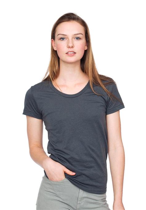 American Apparel Bb301w Womens Poly Cotton T Shirt