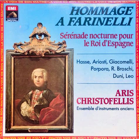 Aris Christofellis Hommage À Farinelli 1988 Dmm Vinyl Discogs