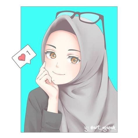 Agar yah kalo baru kan orang lain belum lagi punya gitu kan. Bercadar Gambar Kartun Muslimah Cantik Terbaru 2019 ...
