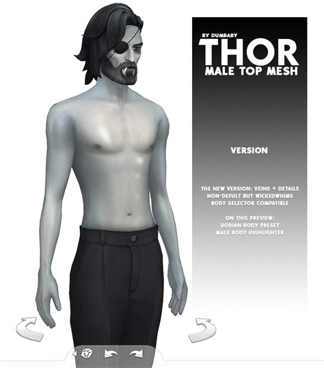 Download New Detailed Thor With Veins 4 Versions Dumbaby On Patreon