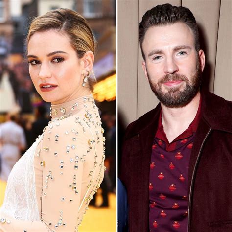Is Chris Evans Secretly Dating Lily James Girlfriend And Relationship