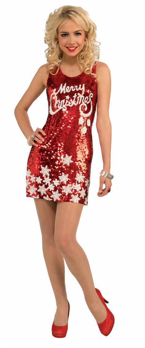 women s plus size racy red sequin merry christmas party costume dress xl 16 22 ebay