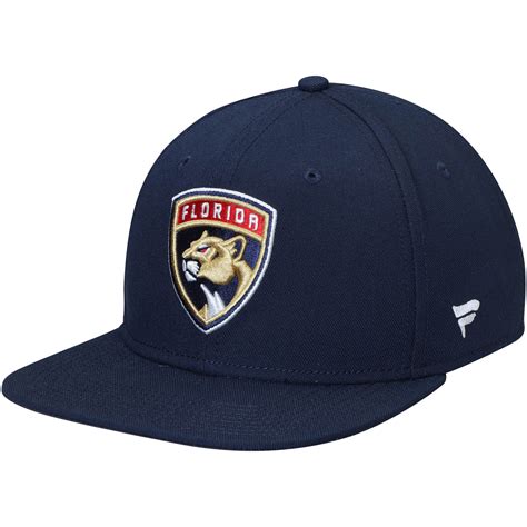 Florida Panthers Fanatics Branded Emblem Snapback Adjustable Hat Navy
