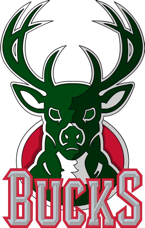 Download Hd Buckslogowithwordmark Milwaukee Bucks Logo Png