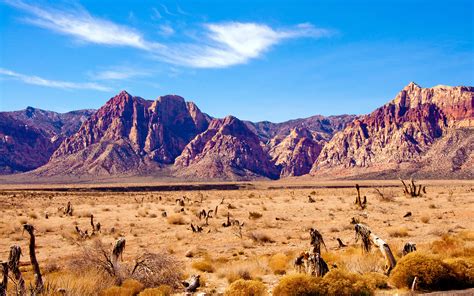 Wallpaper Nevada Desert Rocks Mountains Red Rock Canyon