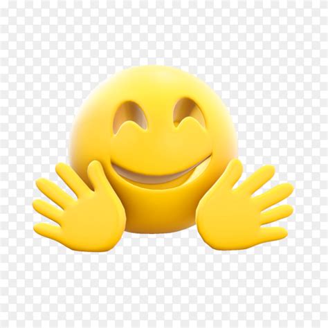 Hugging Face Emoji On Transparent Background Png Similar Png