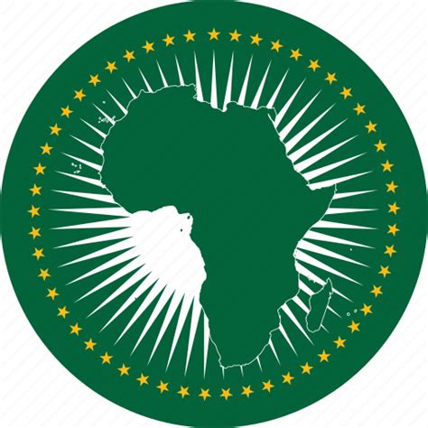 Africa African African Union Au Circle Circular Country Flag