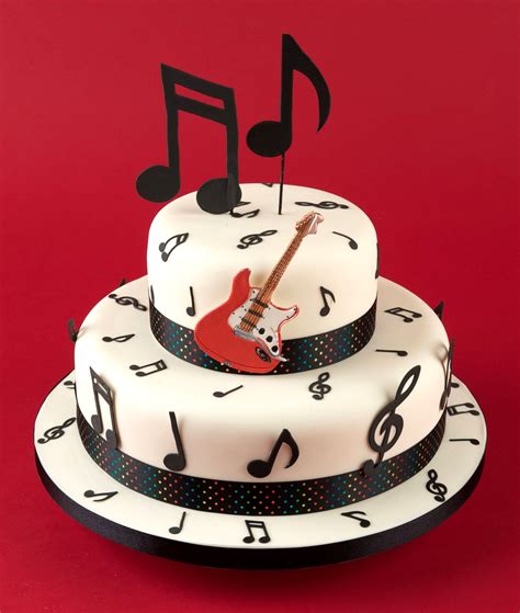 Decorated With Our Extra Large Music Notes And Electric Guitar Cutter